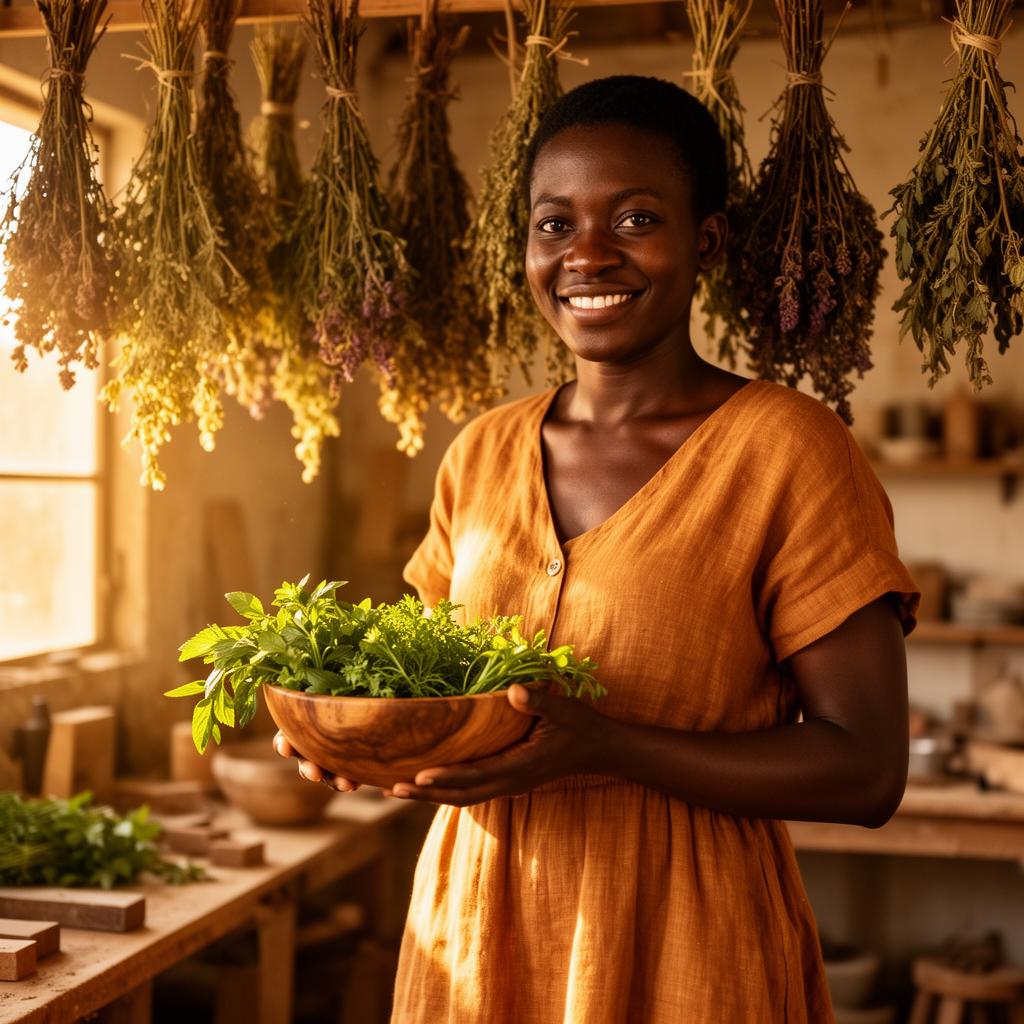 Akari founder in herbal workshop